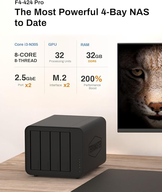 TERRAMASTER F4-424 Pro NAS Storage - Image 2