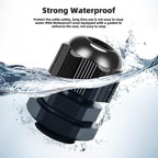 Cable Gland 20 Pack Plastic Waterproof Adjustable Connector 4-8mm PG9 Strain - Image 2