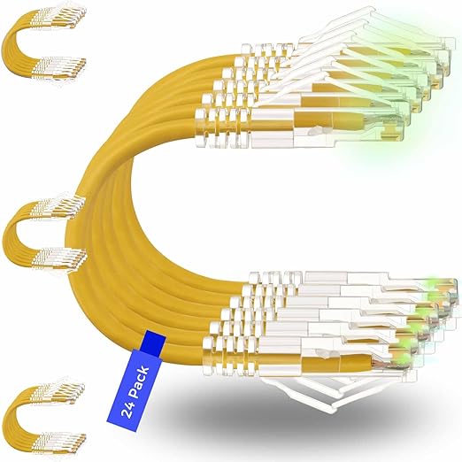Rapink Patch Cables Cat6/ Cat6a 0.5ft Slim, Cat6a Ethernet Patch Cable 10G by Rapink