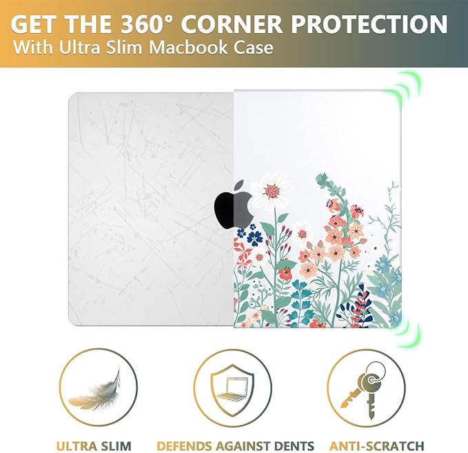 CISSOOK Matte Frosted Wildflower Hard Shell Case - Image 8