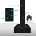 Smart Desk Lamp with Dual USB Charging & 2 AC Outlets, Digital Clock, - Image 8