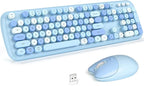 KNOWSQT Wireless Keyboard and Mouse Combo Pale Blue by KNOWSQTKeyboardMouse