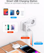 2 Pack European Travel Plug Adapter, Mifaso International Power Plug Adapter - Image 4