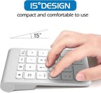 Foloda Bluetooth Number Pad for Laptop, Wireless Bluetooth 10 Key Numeric - Image 2
