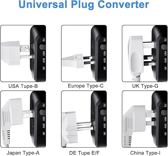 International Travel Adapter Voltage Converter to Step Down 230V to 120V - Image 6