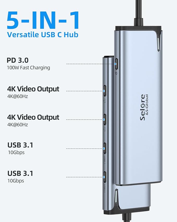 Selore&S-Global USB C Splitter - Image 2