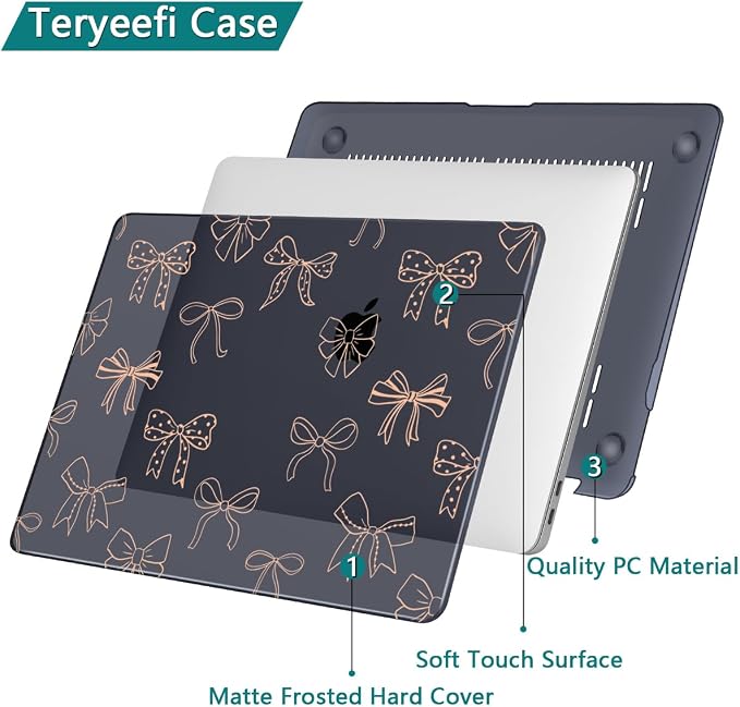 Teryeefi Case for MacBook Air 13 inch 2020 2019 2018 fits Model M1 A2337 A2179 - Image 4