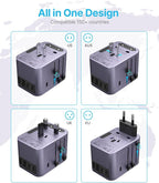 Universal Travel Adapter, VINTAR International Power Adapter - Image 2