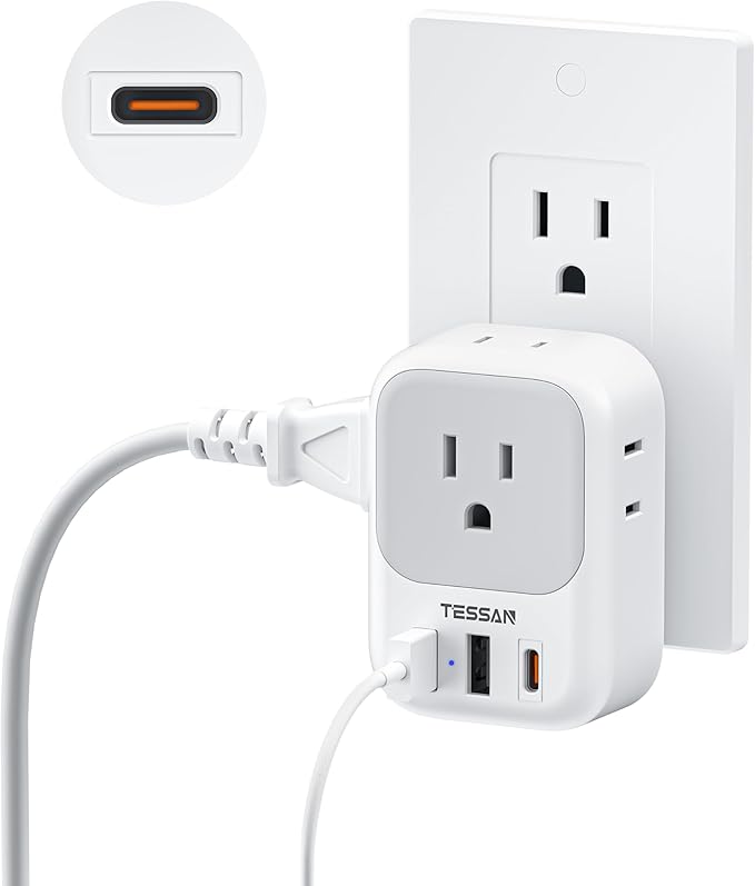 TESSAN USB C Charger Block 20W PD, Fast Charging Adapter Wall Plug, Power by TESSAN