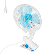 8.66" Portable Clip on Fan, 2 Speed Desk Fan by TeqHome