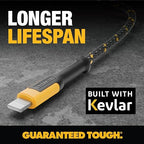 DEWALT Heavy Duty USB to Lightning Cable Durable iPhone Charger, Lightning - Image 3