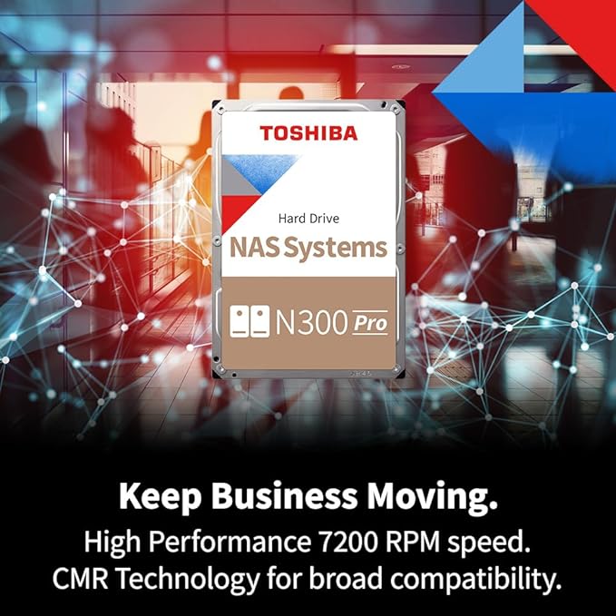 Toshiba N300 PRO 10TB Large-Sized Business NAS 3.5-Inch Internal Hard Drive - Image 3