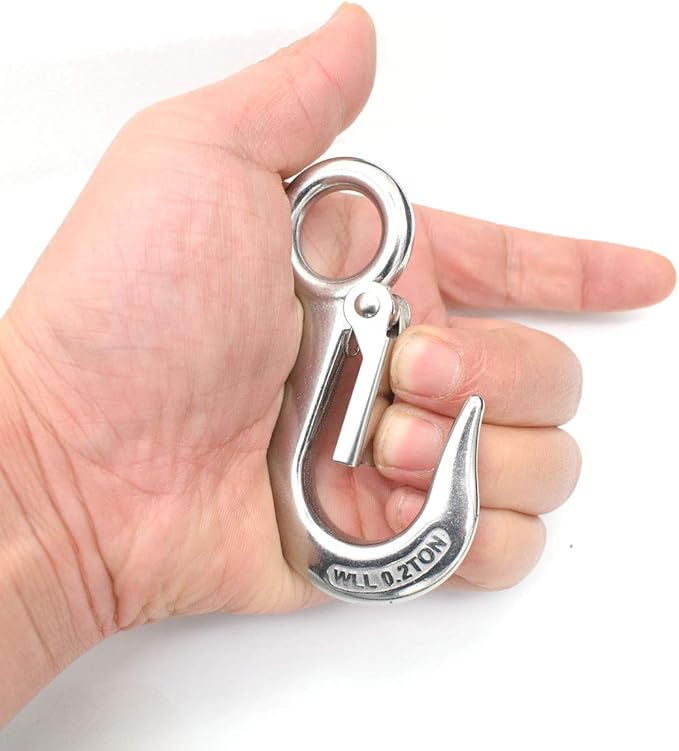 Alele Grab Hooks, Slip Hooks, 304 Stainless Steel Lifting Hook Rigging Accessory - Image 2