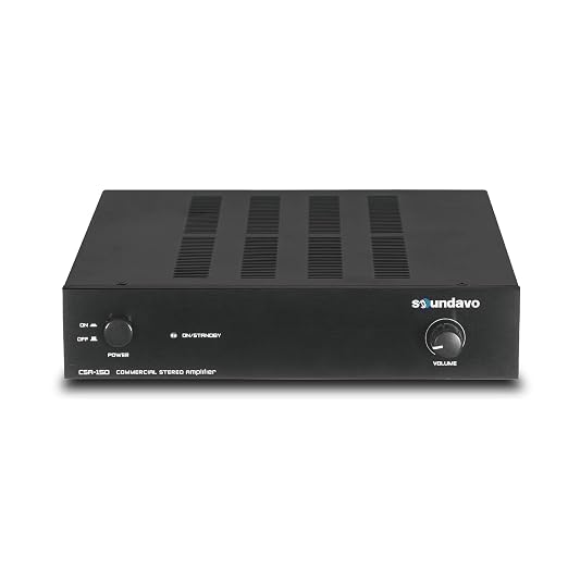 CSA-150 Stereo Amplifier for Home Audio, Residential and Commercial by Soundavo