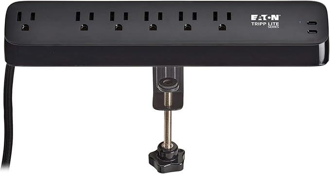 Eaton Tripp Lite series Desk Clamp Power Strip Surge Protector, 2x 30W USB-C - Image 11