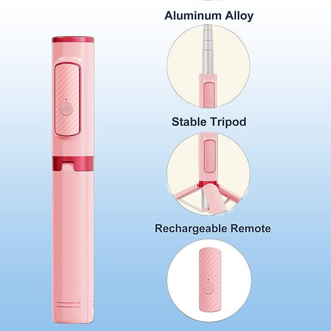 Selfie Stick, Foldable Cellphone Tripod - Image 3