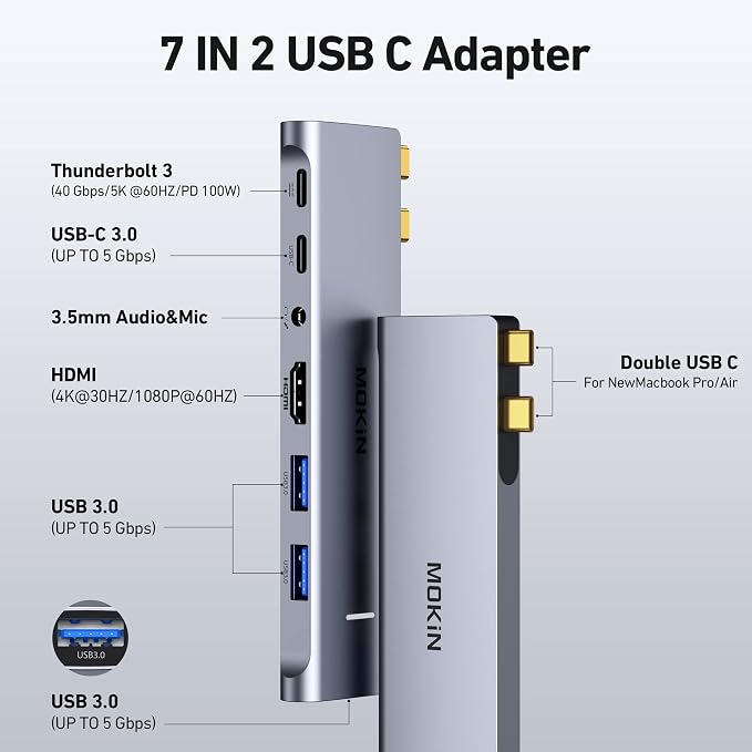 MacBook Pro Adapter, USB C Adapter - Image 2