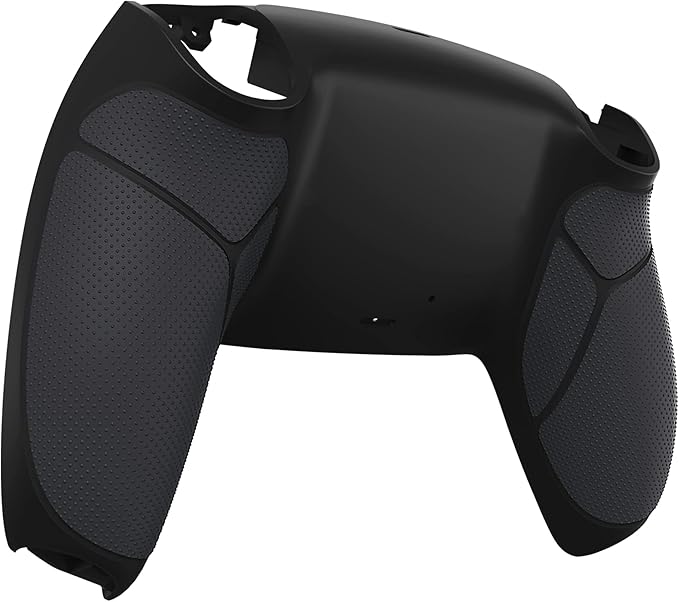 eXtremeRate Black Performance Rubberized Grip Custom Back Plate Bottom Shell - Image 3