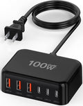 6 in 1 USB Charger, 50% Smaller Charging Station by BOVICAS