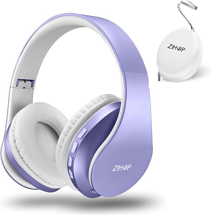 ZIHNIC Bluetooth Headphones Over-Ear, Foldable Wireless and Wired Stereo by ENJOYMUSICLIFEWITHZIHNICHEADPHONES