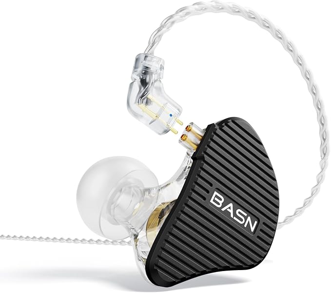 BASN Mix-PD in Ear Monitor, 1Planar Driver + 1Dynamic Driver HiFi IEM Earphones by BASNAudio