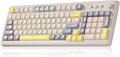 AULA S99 Gaming Keyboard, Ergonomic Computer Keyboards, Wireless Creamy by AULA