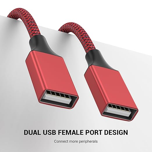 1FT USB Splitter 3 in 1 Out, A Male to 3 Female Extension Cable, USB Y Splitter - Image 6