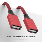 1FT USB Splitter 3 in 1 Out, A Male to 3 Female Extension Cable, USB Y Splitter - Image 6