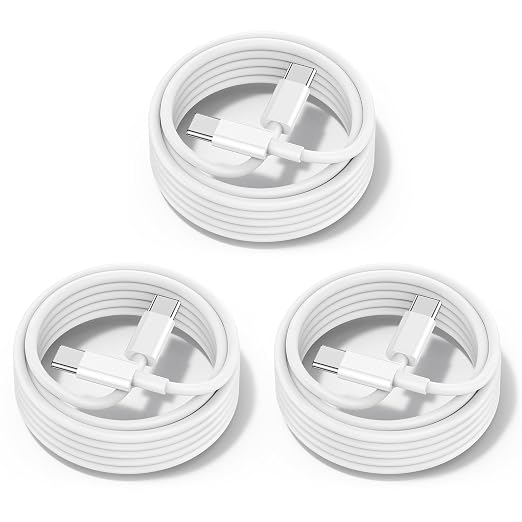 60W USB C to USB C Cable 3Pack iPhone 15 Fast Charging Cable, USB-C to USBC by chcela