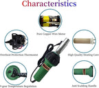 110V Hot Air Gun Welding Torch 1600W Heat Gun Plastic Welder Roofing Welder Kits - Image 3