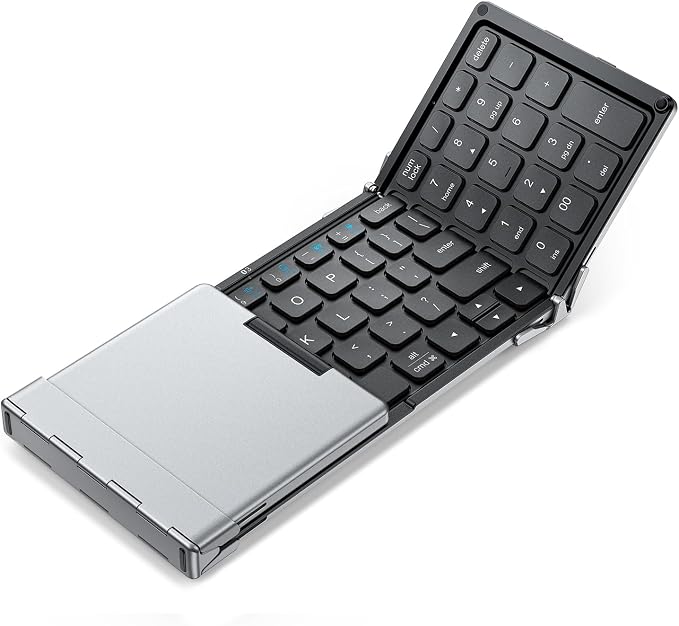 iClever Portable Keyboard, BK09 Foldable Bluetooth Keyboard by iClever