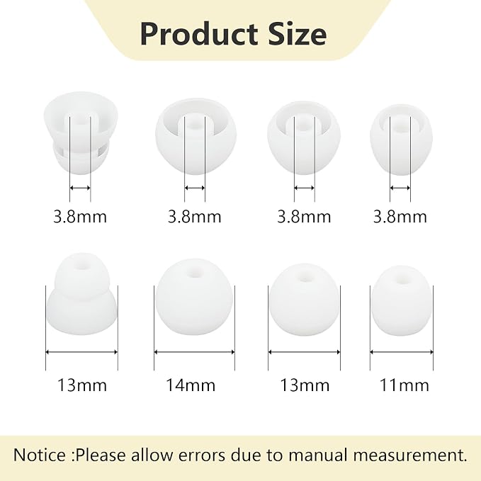 Ear Bud Covers Silicone Replacement Earbud Tips Compatible - Image 2