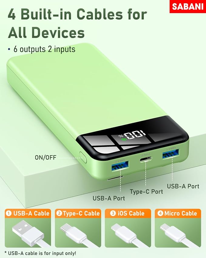 SABANI Portable Charger 35000mAh Power Bank - Image 2