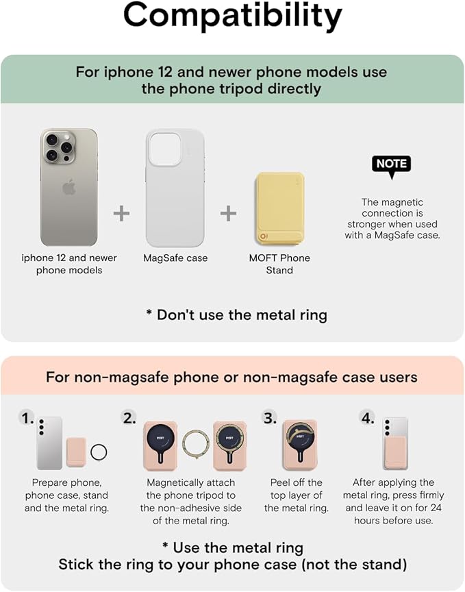 MOFT Phone Tripod Wallet for iPhone, Mulit-Angles, Lightweight Phone Stand - Image 9