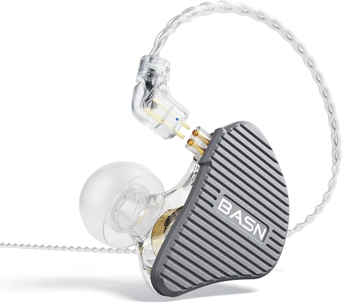 BASN Mix-PD in Ear Monitor, 1Planar Driver + 1Dynamic Driver HiFi IEM Earphones by BASNAudio