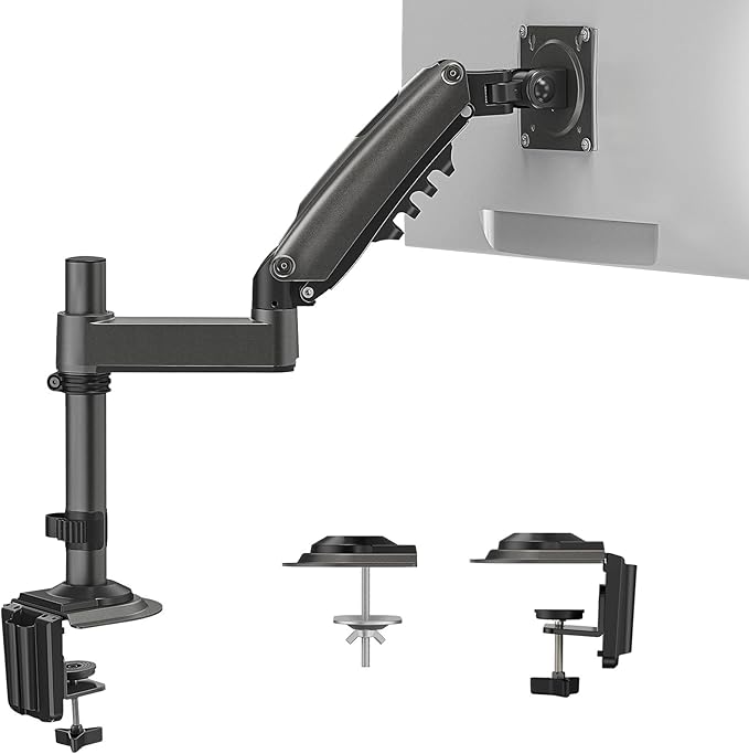 HUANUO Single Monitor Arm, Adjustable Desk Mount by HUANUO