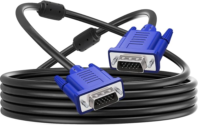 PASOW VGA to VGA Monitor Cable HD15 Male to Male by PASOW