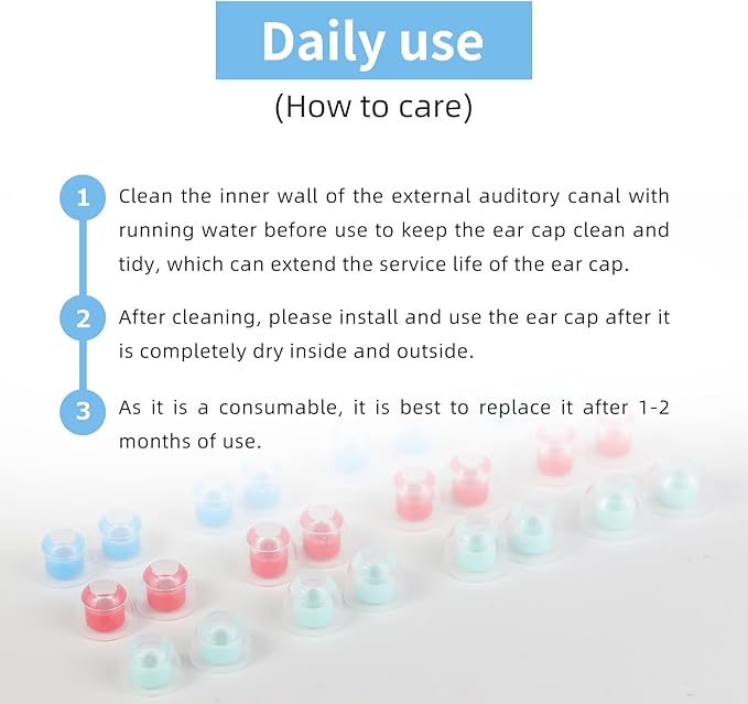 OKCSC 2 Pieces Soft Liquid Silicone Replacement Eartips, Breathable Eartips - Image 8