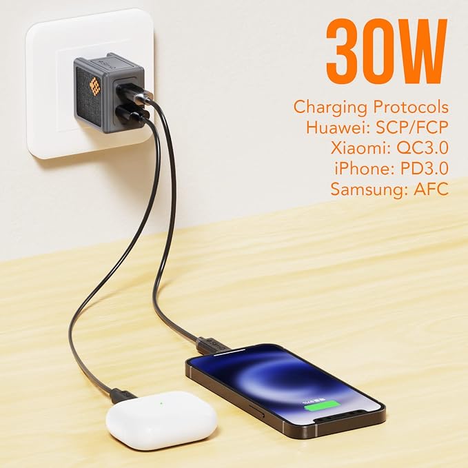  30W USB C GaN Quick Charger PD Mini Type C Wall Fast Charging Block - Image 3