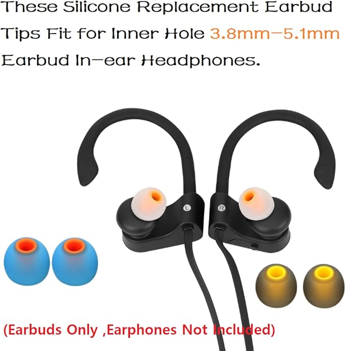 Earbuds Replacement Tips Silicone Earbud Tips Ear Bud Replacement Pieces Ear - Image 4