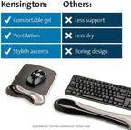 Kensington Mousepad and Wrist Rest, 11-2/5"Wx17-7/10"Lx1-7/10"H, GY Each - Image 8