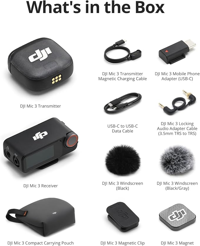 DJI Mic 3, Wireless Lavalier Mic - Image 7