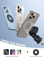 Lamicall for MagSafe Car Mount Charger - 15W Wireless Car Phone Holder Charger - Image 5