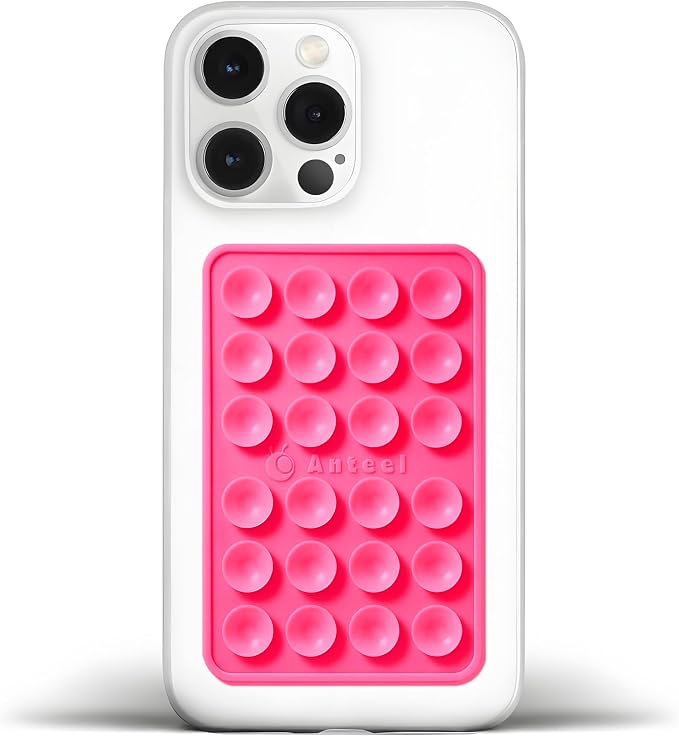 Anteel Medium-Sized Silicone Suction Phone Case Adhesive Mount, Enhanced by JingJinYY