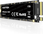 KOOTION 1TB NVMe Internal SSD PCIe 3.0, M.2 2280 NVMe Gen 3 Internal Solid by KOOTION
