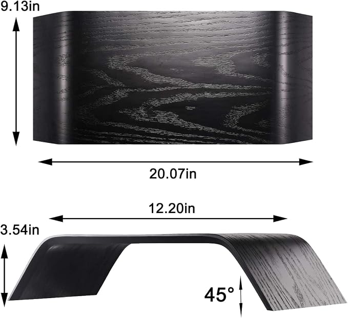 SAMDI Wooden Computer Monitor Stand, Desktop Accessories, Laptop Stand - Image 4