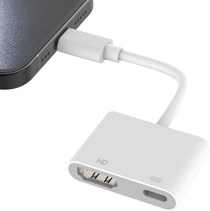 AIRSKY [Mfi Certified Lightning to HDMI Adapter, no Power Needed; Lightning to by Airsky