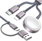 Travel Essentials, Upgraded 3 in 2 USB C Cable by ChargeBeyondPowerWithin