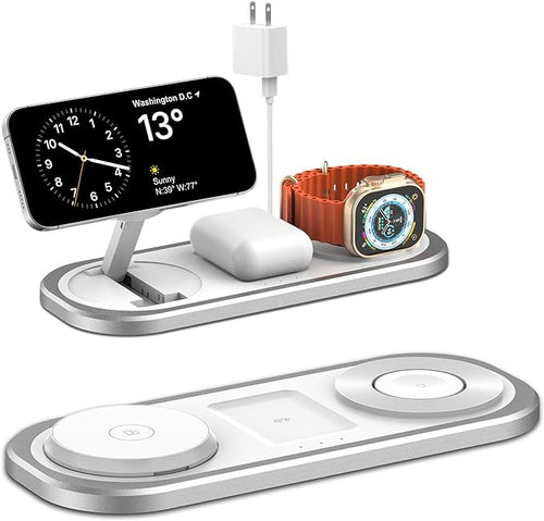 3 in 1 Wireless Charger for iPhone, Foldable Charging Station for Magsafe for by TEGISPAK