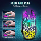 BENGOO Gaming Mouse Wired, Ergonomic Gamer Laptop PC Optical Computer Mice - Image 3